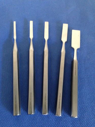 Hoke Osteotomes Set of 5 (1/8&#034;, 3/16&#034;, 1/4&#034;, 5/16&#034; &amp; 1/2&#034;)