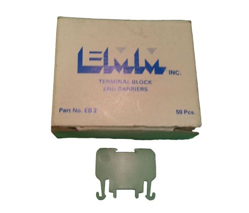 EMM Terminal Blocks, EB-2, End Barriers (Pkg of 50) NIB