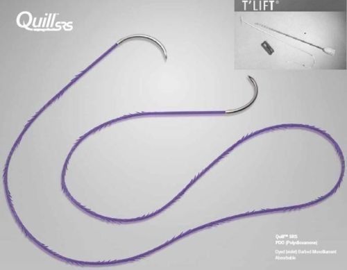 &#034;LAPAROSCOPY QUILL BARBED SUTURES VECTEC FRANCE T-LIFT ORGAN RETRACTION 14cmx14c