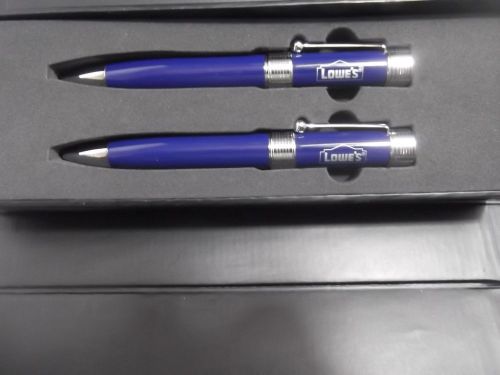 Collectible Lowe&#039;s Blue Pen &amp; Pencil Executive Set, New In Box, Advertised