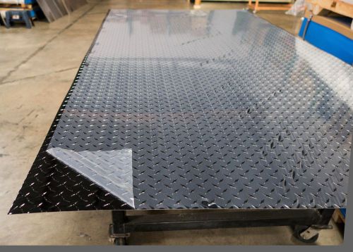 Black aluminum diamond plate sheet -1 sheet - 0.032&#034;x48&#034;x96&#034; for sale