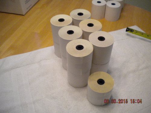 REGISTER TAPE, CASH REGISTER TAPE, 2 PLY CARBONLESS, WHITE / YELLOW, 13 ROLLS