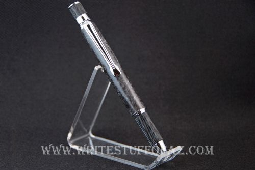 Retro Twist Pen, Tarnished Silver Resin, Parker Refills