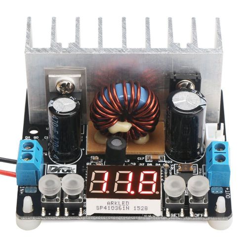 Drok 8a step down voltage regulator numerical control dc 6-40v to 0-38v nc di... for sale