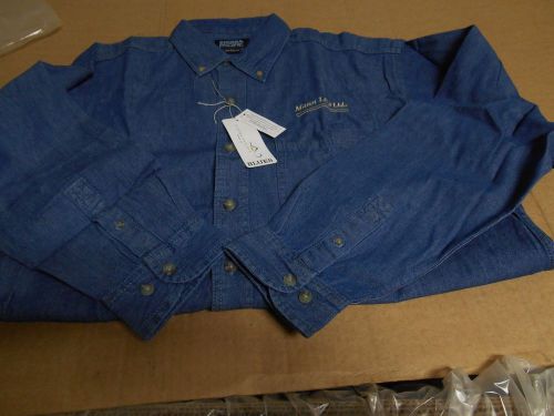 Denim Shirt W/Mann Lake Logo -Med - Beekeeping - CL-651