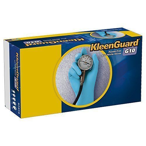 57373 - KLEENGUARD G10 Blue Powder Free Nitrile Gloves,  - Size Large - 100 Prs