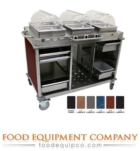 Cadco cbc-hhh-l4 mobile hot buffet cart with girona falls for sale