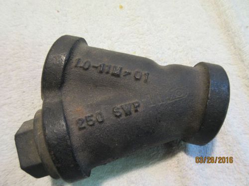 Mueller 1&#034; cast iron steam y strainer model 1.0-11m-01 for sale