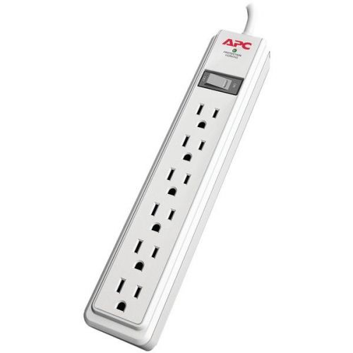 APC P62 Essential SurgeArrest Surge Protector w/6-Outlets &amp; 2&#039; Cord