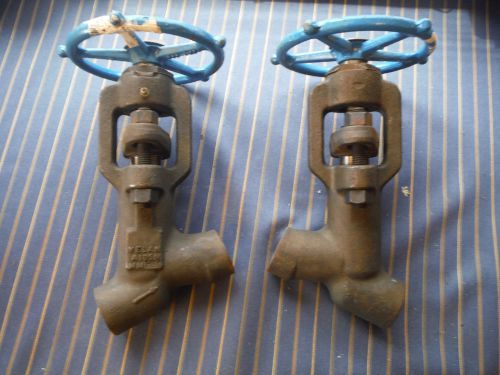 2 pcs velan 1/2 y-pattern socket weld globe valve s03-8076z-02ts 4175 psig 1690 for sale