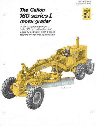 Galion 160 series L Motor Grader Sales Brochure