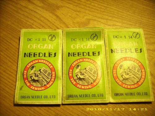 ORGAN sewing machine needles DCx1 (20) #14 &amp; (3) #11