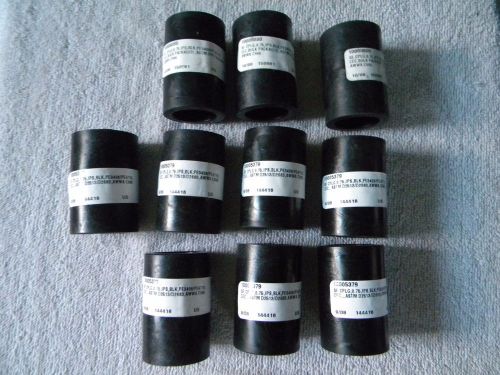 LOT OF 10 ---- 3/4&#034; IPS Socket Fusion Coupling Black