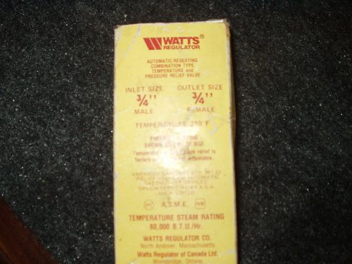 Watts Regulator -  10L-2   Pressure Relief Valve, 3/4