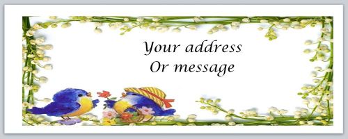 30 personalized return address labels birds buy 3 get 1 free (bo745) for sale