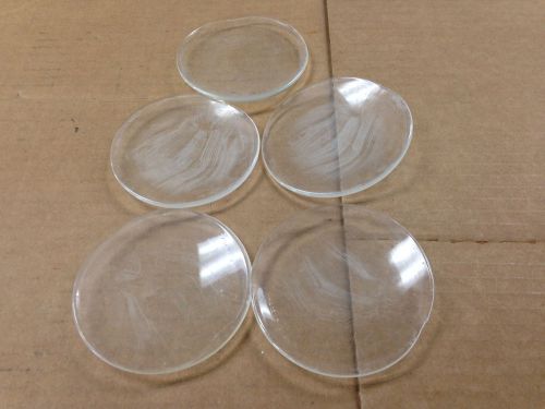 Vintage Pyrex Chem Lab Watch Glass 3.5&#034; Diameter Lot of 5 SALE