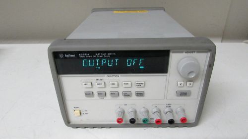 Agilent Keysight E3631A 80w triple output power supply, 6v, 5a and +/-25v, 1a