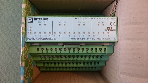 NEW PHOENIX CONACT IB STME 24 DI 16/4 INTERBUS TERMINAL MODULE   0% VAT INVOICE