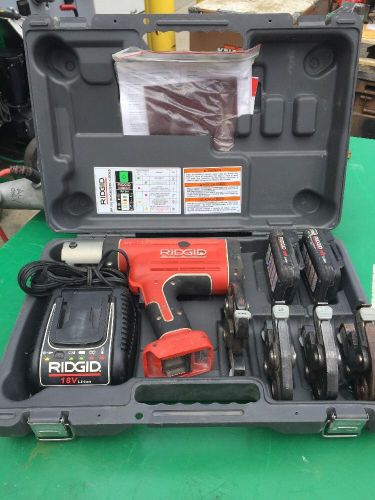 Ridgid propress rp 210 hydraulic battery operated crimper 4 jaws rigid for sale