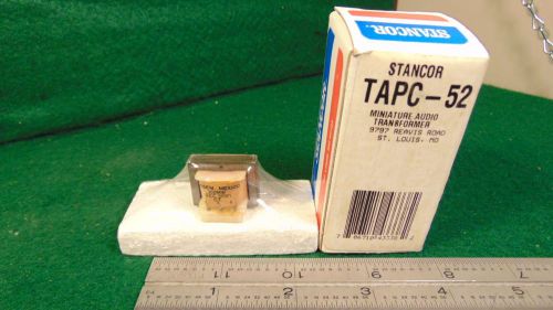 STANCOR AUDIO TRANSFORMER TAPC-52 500 ohm CT 1:1 Ratio 300Mw Watt NOS