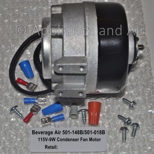 Beverage Air 501-148B/501-018B 68-1237 115V-9W Fan Motor SAME Day Shipping