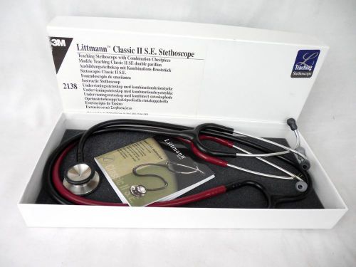 3m littmann classic ii se teaching stethoscope with combination chestpiece 2138 for sale