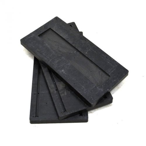 Lot of 3 Delrin Black Acetal Homopolymer 23 5/8&#034; x 11 7/8&#034; x 1&#034; Planks