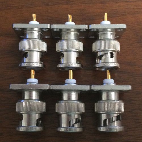 NEW 6 Piece Lot Pomona 2447 Rf/Coaxial, Bnc Plug, Straight, 50 Ohm