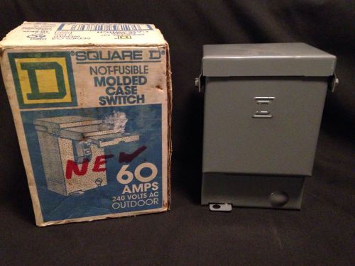 Square D 60 Amp Enclosed Molded Case Switch Disconnect QO200TR NIB