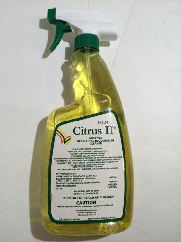 CITRUS II HOSPITAL GERMICIDAL DEODORIZING CLEANER &amp; DISINFECTANT SPRAY 22z - NEW