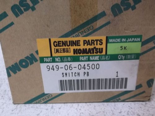 KOMATSU 949-06-04500 PUSHBUTTON GIANT MUSHROOM FLUSH 6AMP *NEW IN A BOX*