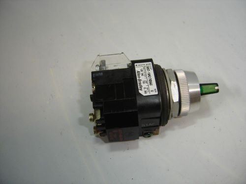 ALLEN BRADLEY 800T-16HG2KB6AX GREEN ILL SELECTOR SWITCH 2 POS MAINT SERIES U