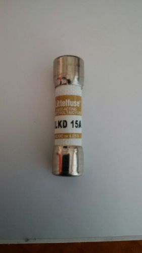 Littelfuse klkd 15a (klkd 15a) 15 amp (25a) 600v midget fast acting fuse for sale