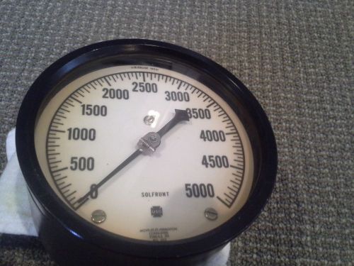 USG US Gauge SOLFRUNT pressure 0-5000 psi2420073-1 REV C.