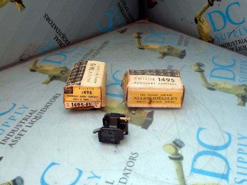 ALLEN BRADLEY 1495-F1 SER L AUXILIARY CONTACT LOT OF 2 NIB