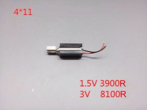 5PCS DC 1.5-3V Coreless Vibration Motor High-speed Vibration Micro Motor 4*11MM