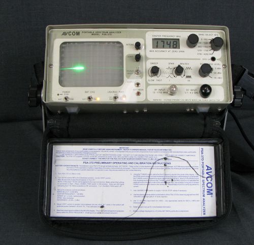 AVCOM PORTABLE SPECTRUM ANALYZER MODEL PSA-37D