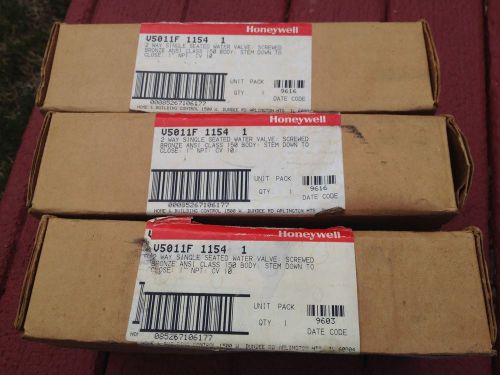 HONEYWELL V5011F  1154  1&#034; 2 WAY WATER VALVE ~NIB~