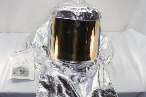 Nsn aluminized proximity fireman&#039;s hood 8415-01-268-3472 w/ lift-up visor for sale