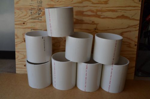 New 8&#034; inch schedule 40 white soild core pvc pipe cutoffs - charlotte pipe for sale