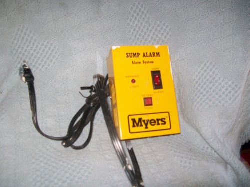 MYERS SUMP ALARM