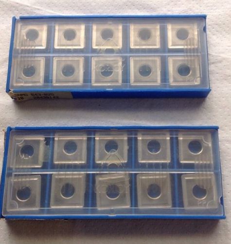 KORLOY SNMG 643-B25   C-6 CARBIDE INSERTS LOT OF 2 BOXES / 20 INSERTS