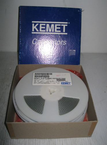 Lot of 20,000 kemet c1206c104m5uac7800 size 1206 smt capacitor #31433 .1 uf 50 v for sale