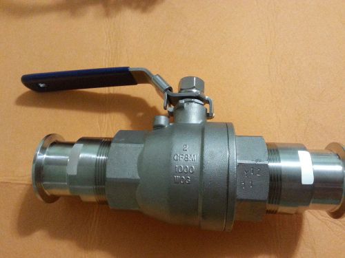 2&#034; tri-clamp ball valve