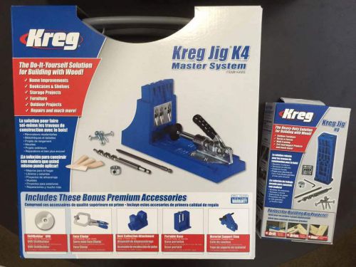 Kreg k4ms pocket hole jig master system + kreg jig hd, kjhd for sale