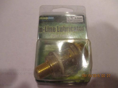 IN-LINE LUBRICATOR 1/2 OZ CAPACITY, SHOP AIR,   1/4&#034;   2