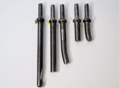 5 PC STRAIGHT&amp; OFFSET 0.401 RIVET SETS FOR RIVET GUNS AIRCRAFT TOOLS