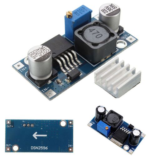 w/ Heatsink LM2596 DC-DC Step-down Step Down Power Supply Module Board Converter