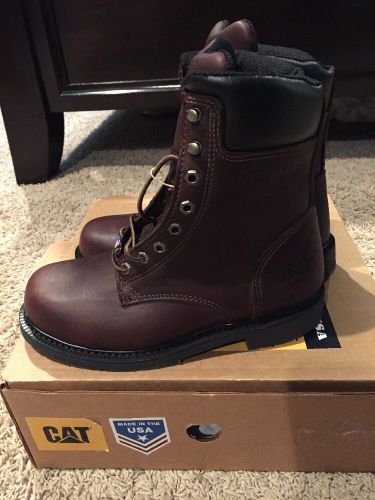 CAT Steel Toe Workboots Brown Mens 8 P90239 New!!! HUGE DISCOUNT!!!