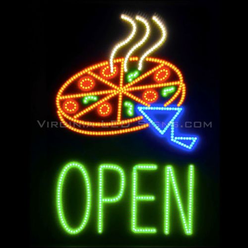Pizza open led sign neon looking 20&#034;x30&#034; high quality very bright for sale